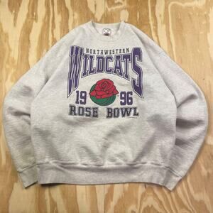 Vintage 1996 Northwestern Wildcats Rose Bowl Crewneck–Men’s L– Fruit of the Loom